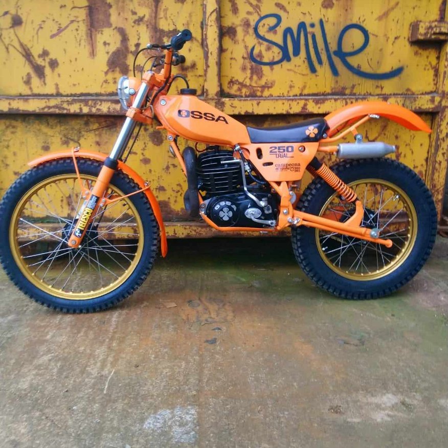 ossa motorcycle orange