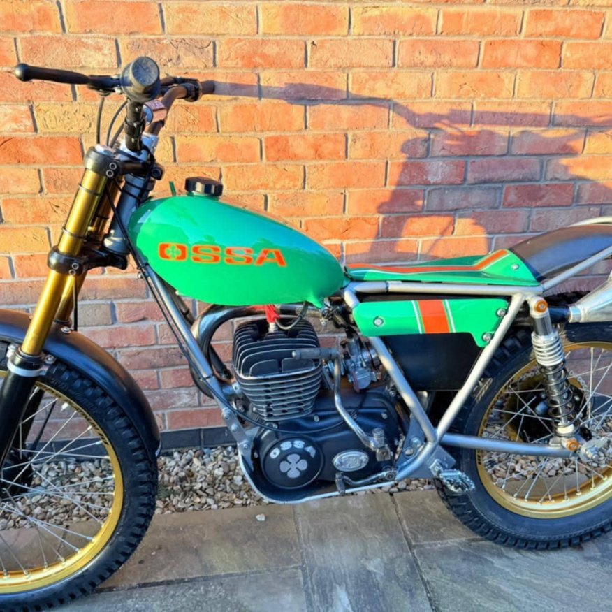 OSSA Classic Motorcycle Green